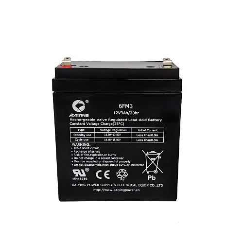 Герметичный свинцово-кислотный аккумулятор 12V3Ah 6FM3 Ups Battery производитель